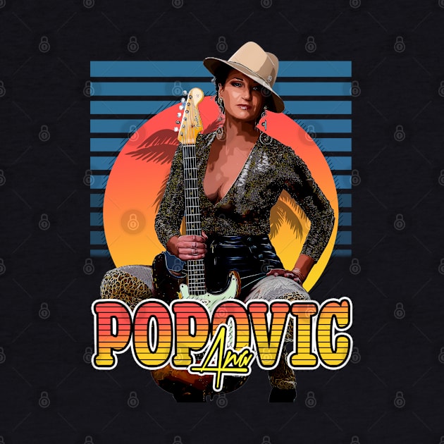 Retro Flyer Style Ana Popovic Fan Art Design by Now and Forever